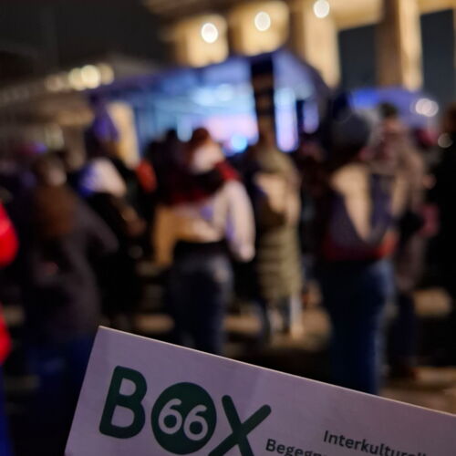 Box66 bei der Kundgebung
